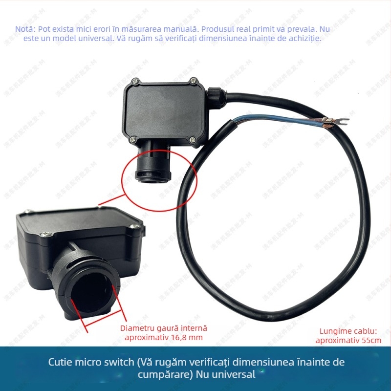 Set pistolă de spălat cu presiune înaltă pentru mașini cu întrerupător de oprire automată, valve de presiune și cutie micro-switch