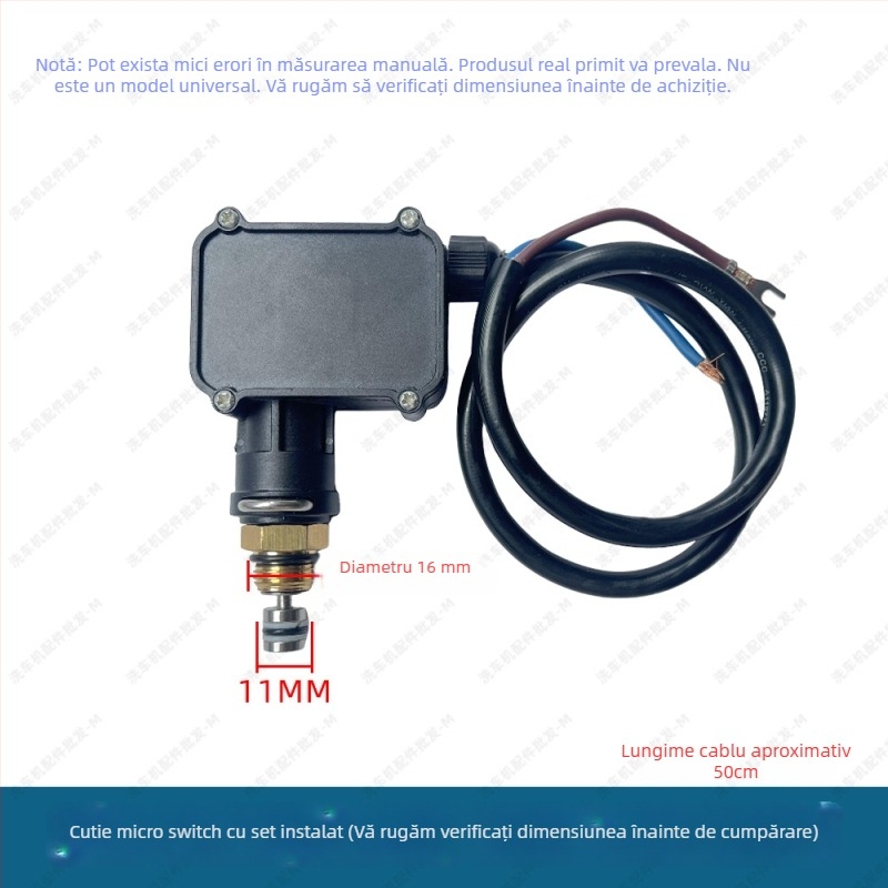 Set pistolă de spălat cu presiune înaltă pentru mașini cu întrerupător de oprire automată, valve de presiune și cutie micro-switch