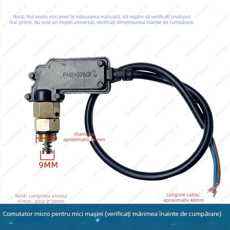 Set pistolă de spălat cu presiune înaltă pentru mașini cu întrerupător de oprire automată, valve de presiune și cutie micro-switch