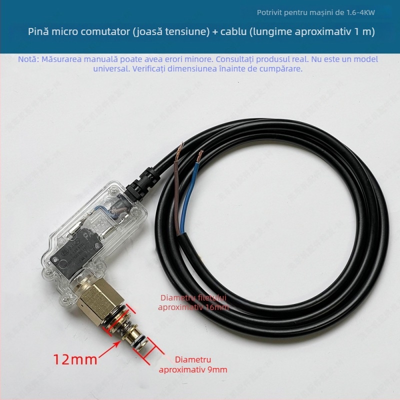 Set pistolă de spălat cu presiune înaltă pentru mașini cu întrerupător de oprire automată, valve de presiune și cutie micro-switch