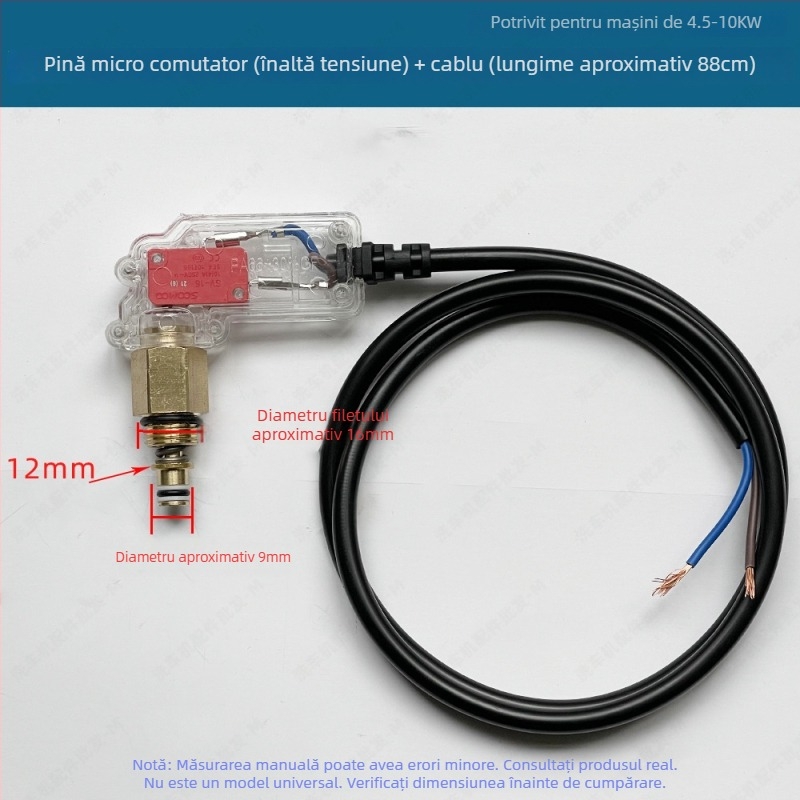 Set pistolă de spălat cu presiune înaltă pentru mașini cu întrerupător de oprire automată, valve de presiune și cutie micro-switch