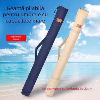 Geantă de echipament de pescuit din pânză, pentru undițe și plase, pliabilă, Oxford, cu buzunar lateral