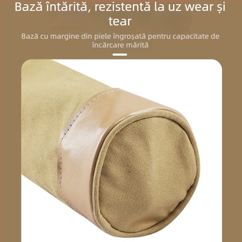 Geantă de echipament de pescuit din pânză, pentru undițe și plase, pliabilă, Oxford, cu buzunar lateral