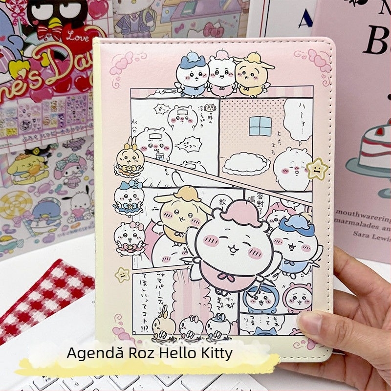 Caiet de notițe cu copertă din piele artificială | legare cu sârmă | hârtie din pulpă de lemn 80 g/m² | 100–200 de pagini