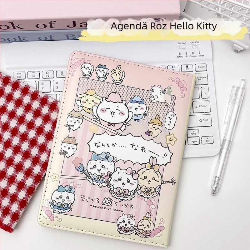 Caiet de notițe cu copertă din piele artificială | legare cu sârmă | hârtie din pulpă de lemn 80 g/m² | 100–200 de pagini