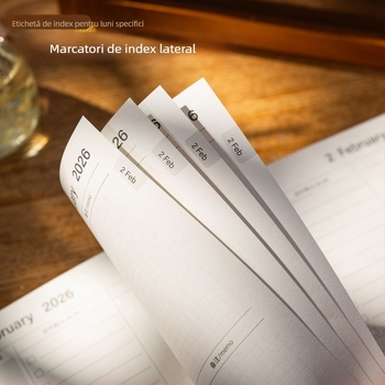 Caiet cu copertă din piele, legare cu ață, Dowling hârtie, 80 gsm, 50–100 pagini