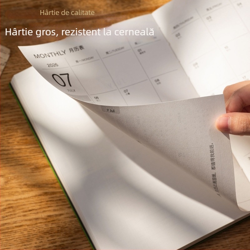 Caiet cu copertă din piele, legare cu ață, Dowling hârtie, 80 gsm, 50–100 pagini