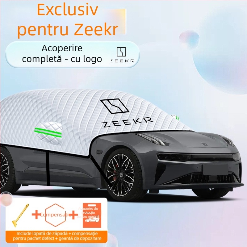 Husă parbriz față auto – folie de aluminiu, design îngroșat, culoare solidă, potrivire universală