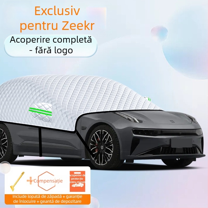 Husă parbriz față auto – folie de aluminiu, design îngroșat, culoare solidă, potrivire universală