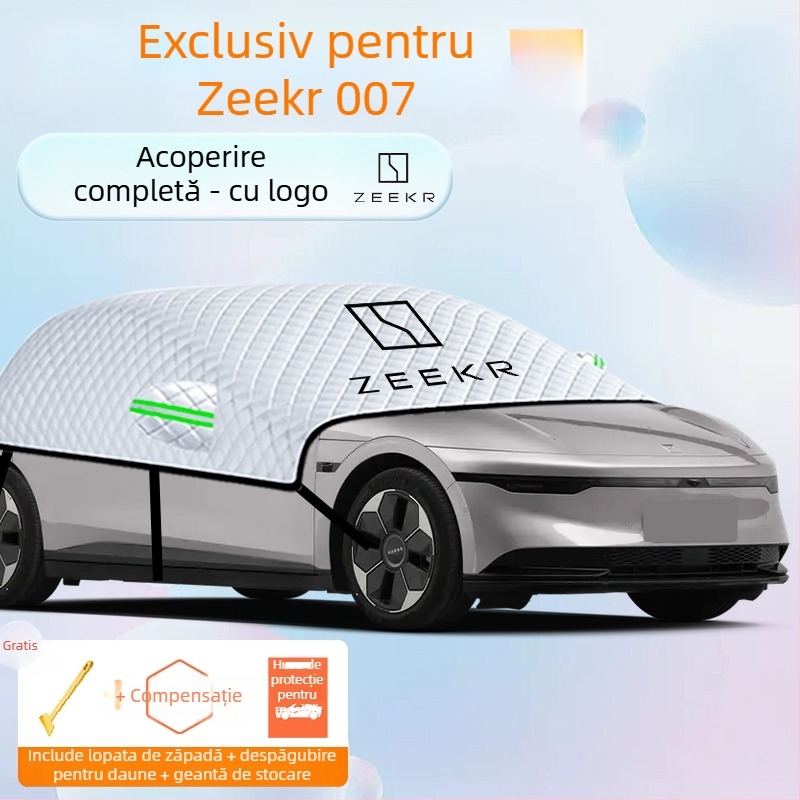 Husă parbriz față auto – folie de aluminiu, design îngroșat, culoare solidă, potrivire universală