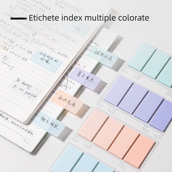 Deli BT470 Etichete indicator gradient, 25 mm × 51 mm, 4 × 25 coli, tip film, scris, culori amestecate
