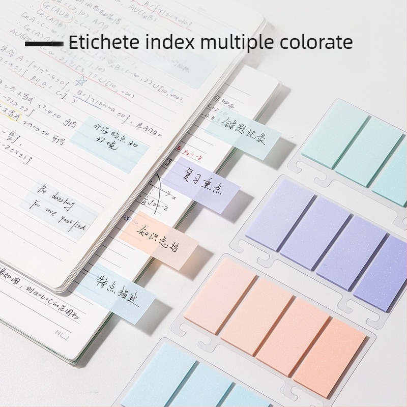 Deli BT470 Etichete indicator gradient, 25 mm × 51 mm, 4 × 25 coli, tip film, scris, culori amestecate