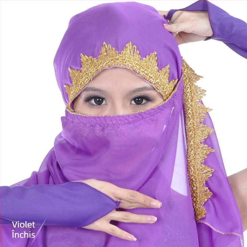 Voal pentru dansul burii - voal, 100% poliester, unisex, model solid, pentru toate anotimpurile