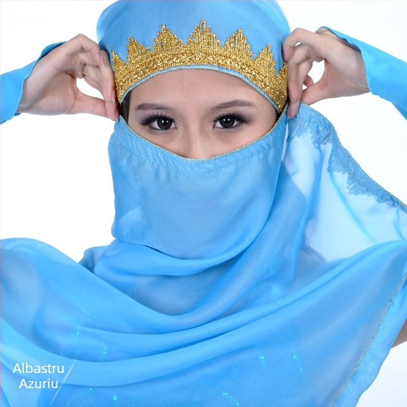 Voal pentru dansul burii - voal, 100% poliester, unisex, model solid, pentru toate anotimpurile