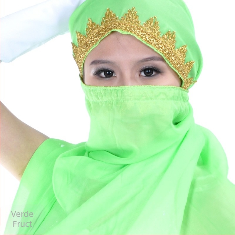 Voal pentru dansul burii - voal, 100% poliester, unisex, model solid, pentru toate anotimpurile