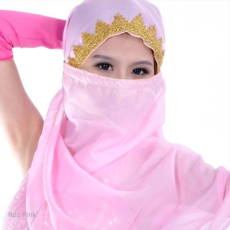 Voal pentru dansul burii - voal, 100% poliester, unisex, model solid, pentru toate anotimpurile