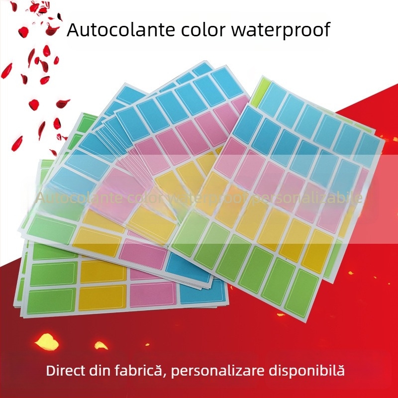 Etichetă autoadezivă impermeabilă, formă personalizabilă, adeziv pe placă de cupru, etichete indicator creative, personalizare disponibilă