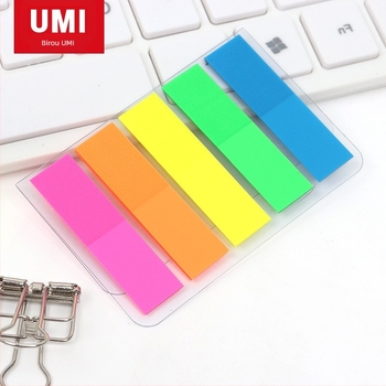 Etichetă indicator fluorescentă lipicioasă, model P02008X, marcă UMI/Youmi, se poate lipi, fără autorizare IP