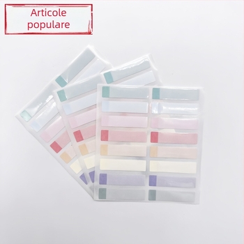 Etichete cu nume pentru elevi, rezistente la apă și uscare rapidă, etichete autoadezive cu aspect de scriere de mână, formă dreptunghiulară, hârtie specială autoadezivă, imprimare UV rotativă, rezistență la temperatură 100, grosime 0.005