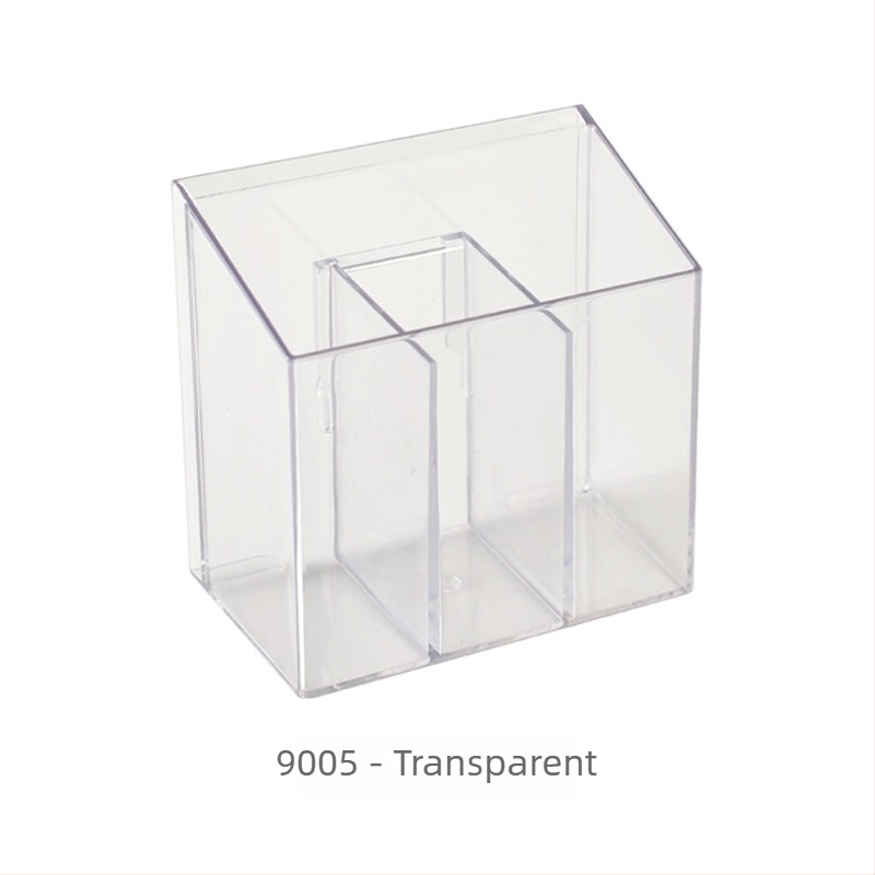 Cutie de depozitare cosmetică pentru perete, divizată (Model 9005; plastic PET; transparent; depozitare)