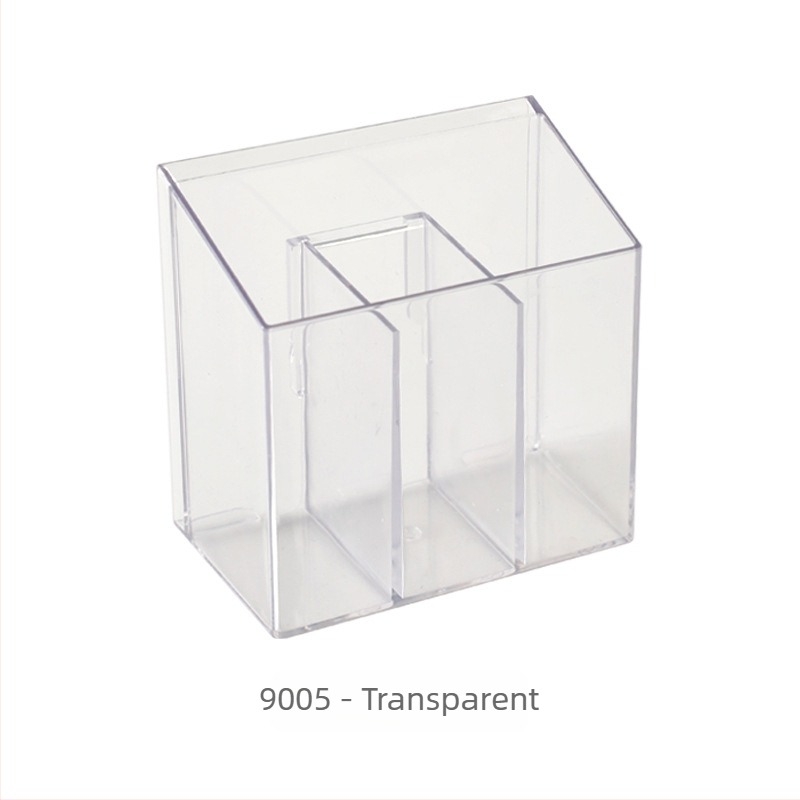 Cutie de depozitare cosmetică pentru perete, divizată (Model 9005; plastic PET; transparent; depozitare)