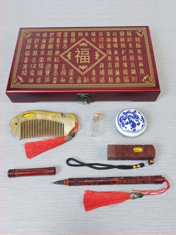 Pix amintire Lanugo pentru păr fetal – kit DIY cu componente metalice, ambalaj în pungi