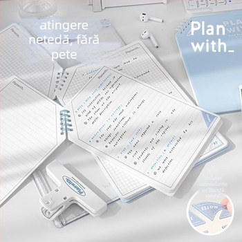 Rosyposy Oblique Series caiet cu spiral, margine oblică, 72 pagini, atingere catifelată