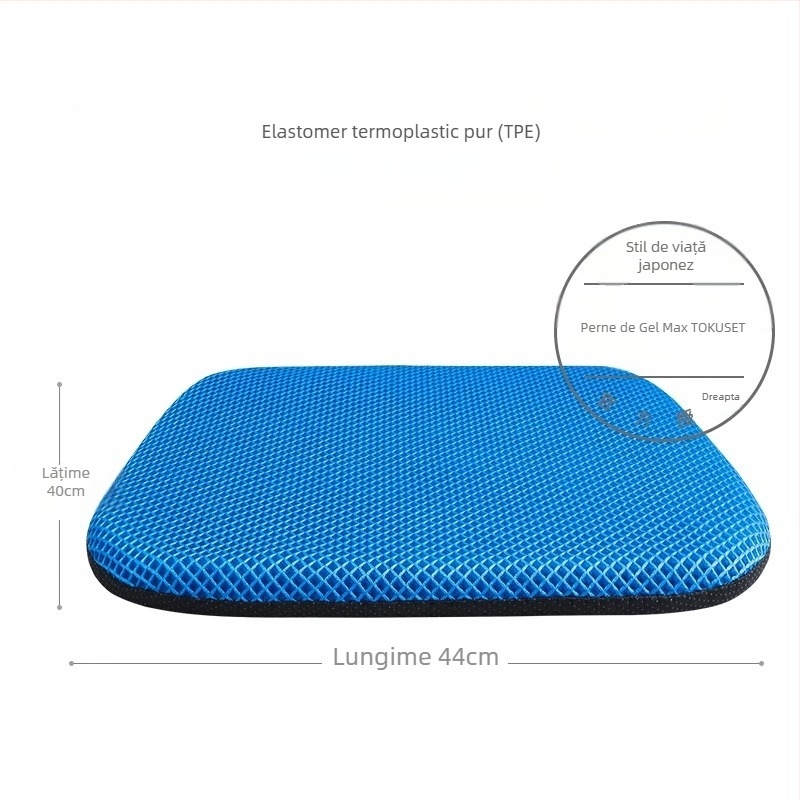 Perneu pentru scaun auto Mairichi, material TPE, design respirabil cu celule hexagonale, gata pentru etichetare privată