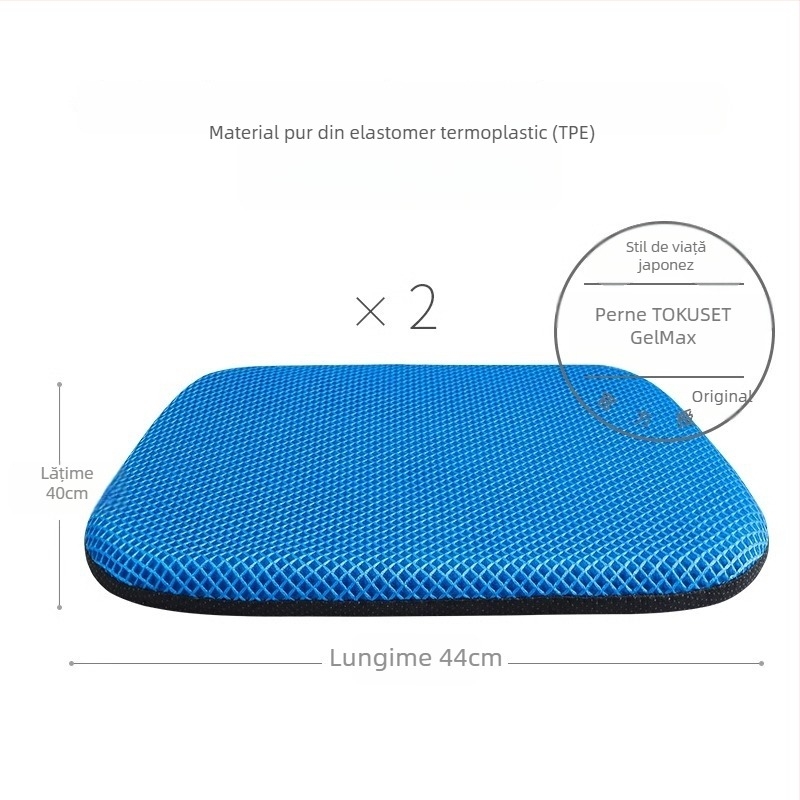 Perneu pentru scaun auto Mairichi, material TPE, design respirabil cu celule hexagonale, gata pentru etichetare privată