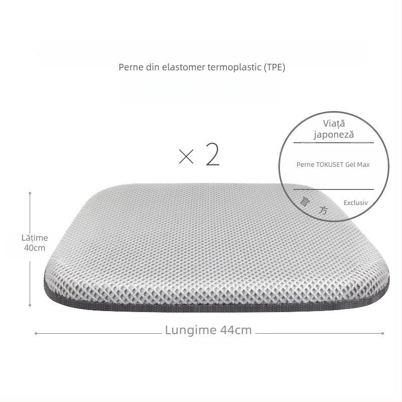 Perneu pentru scaun auto Mairichi, material TPE, design respirabil cu celule hexagonale, gata pentru etichetare privată