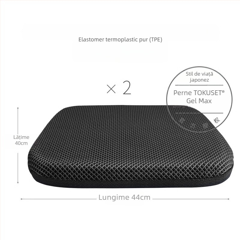 Perneu pentru scaun auto Mairichi, material TPE, design respirabil cu celule hexagonale, gata pentru etichetare privată