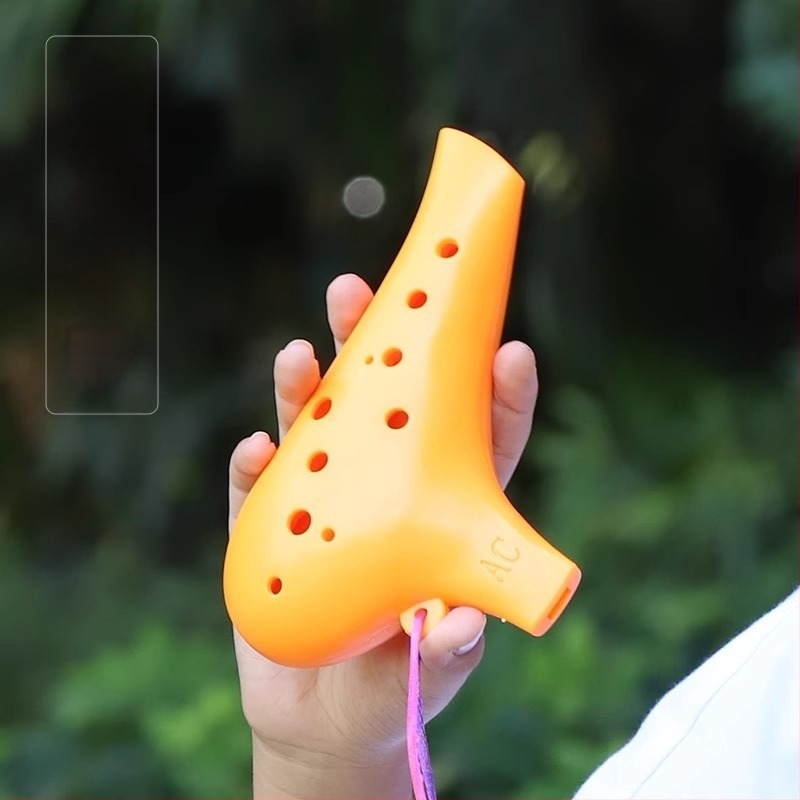 Ocarina cu 12 guri, rășină, ac-tone, notă mijlocie C, pentru începători