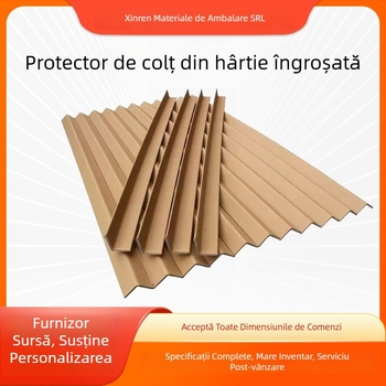 Xinren Benzi de colț din carton în formă de L pentru protecția marginilor în depozitare, cu întărire a marginilor
