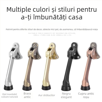 Stop de ușă cu partea superioară din cauciuc, corp din aliaj, model 1, stil chinezesc nou