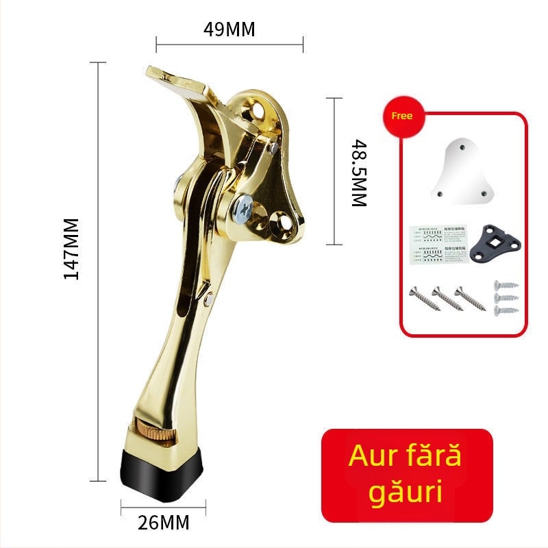 Stop de ușă cu partea superioară din cauciuc, corp din aliaj, model 1, stil chinezesc nou