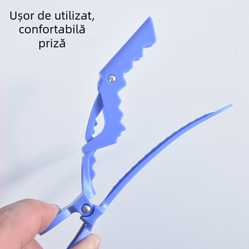 Clește de păr Marianne – clip crocodil fără cusur, ușor de folosit pentru separarea părului – Model 9020