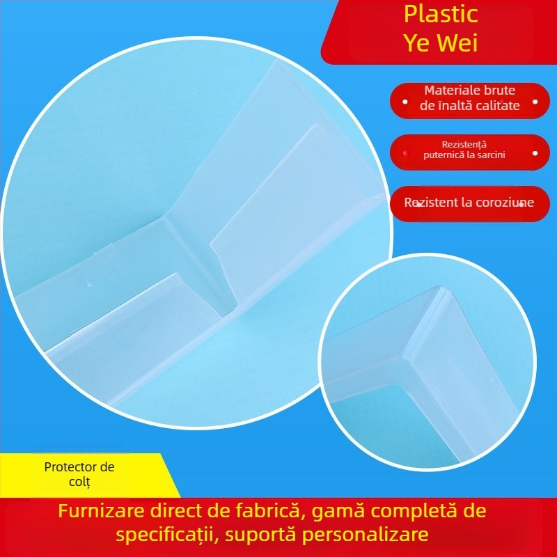 Protecție de colț din plastic pentru rafturi – Ning Luo, anti-coliziune, margine întărită
