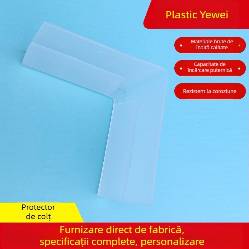 Protecție de colț din plastic pentru rafturi – Ning Luo, anti-coliziune, margine întărită