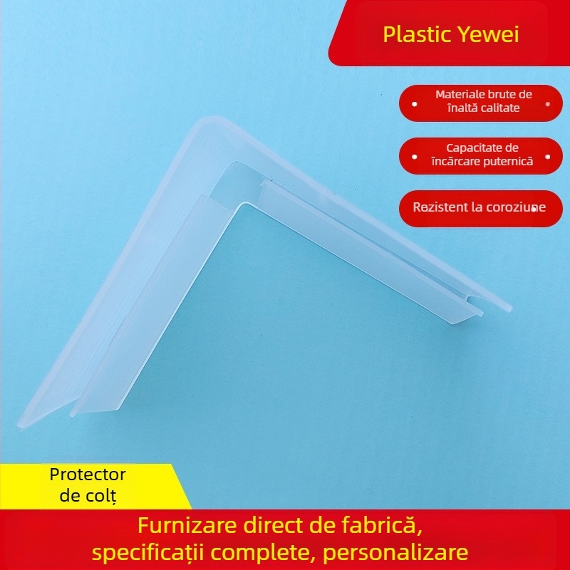 Protecție de colț din plastic pentru rafturi – Ning Luo, anti-coliziune, margine întărită