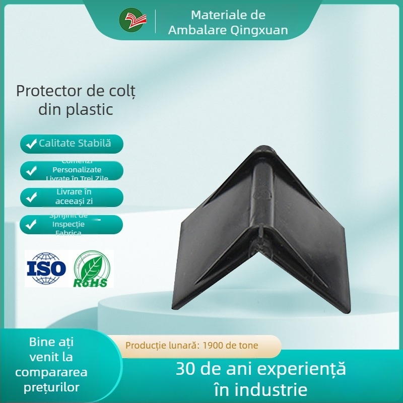 Protecție de colț din plastic pentru curele de ambalare, personalizabil, material plastic, brand Qingxuan