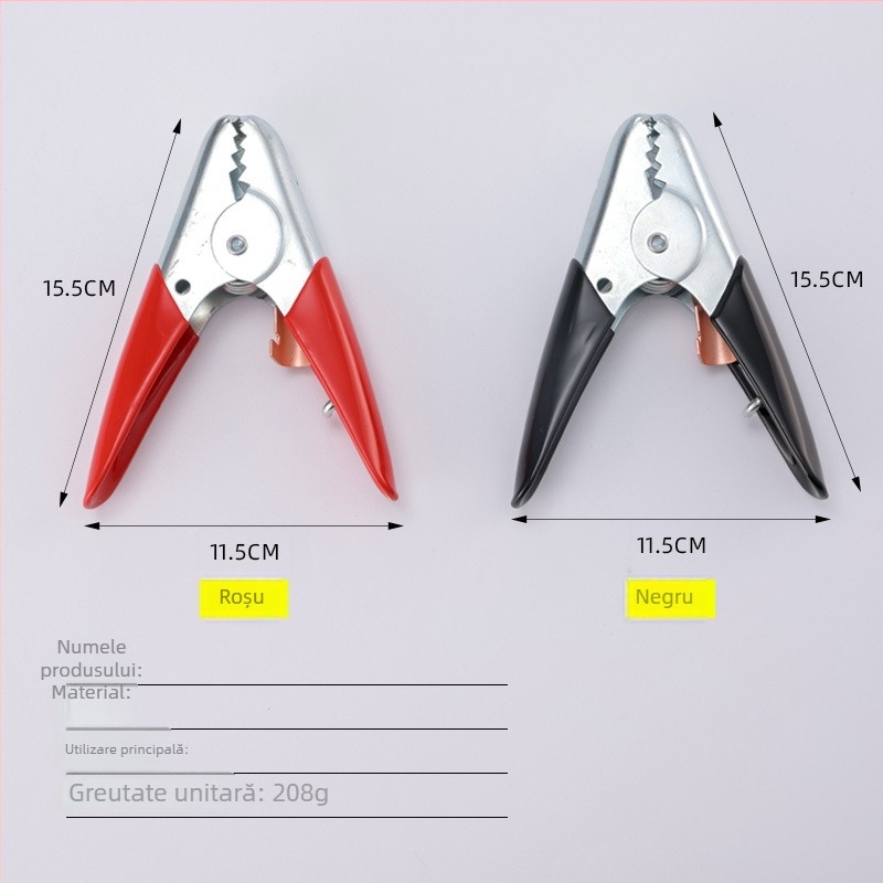 Ode 600A Cleme crocodil - Pentru împământare, sudură și baterii, robuste