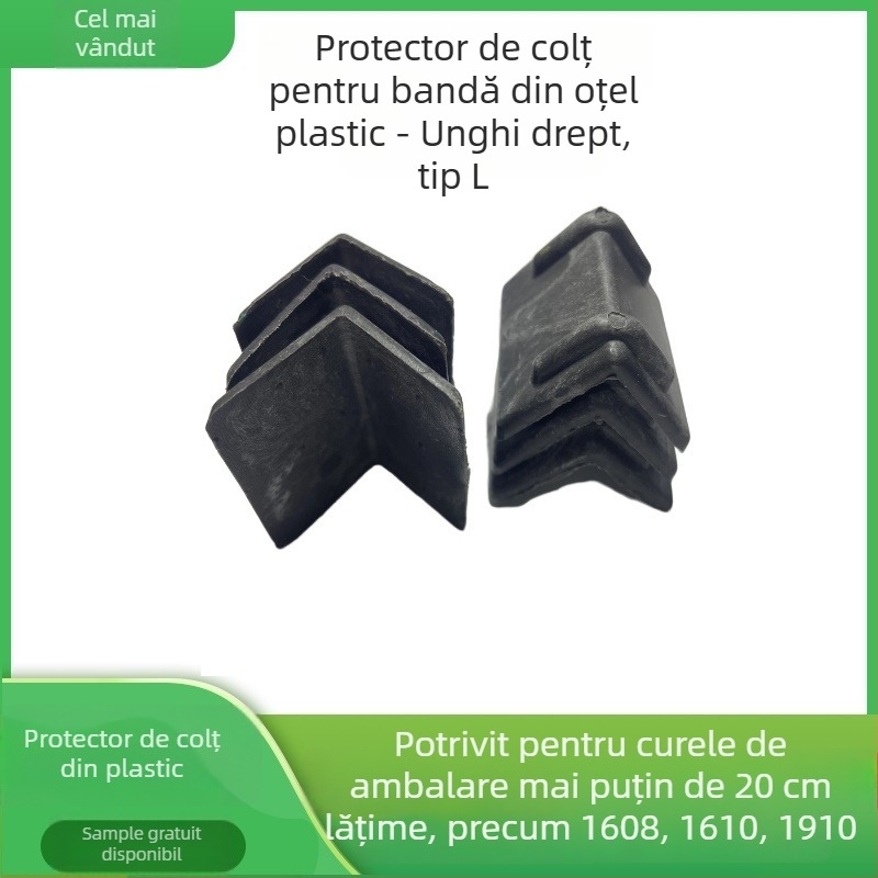 Protector de margine în formă de L din plastic-otel pentru ambalare; protecție de colț; potrivit pentru podele, cărămizi, pietre, lemn și carton.