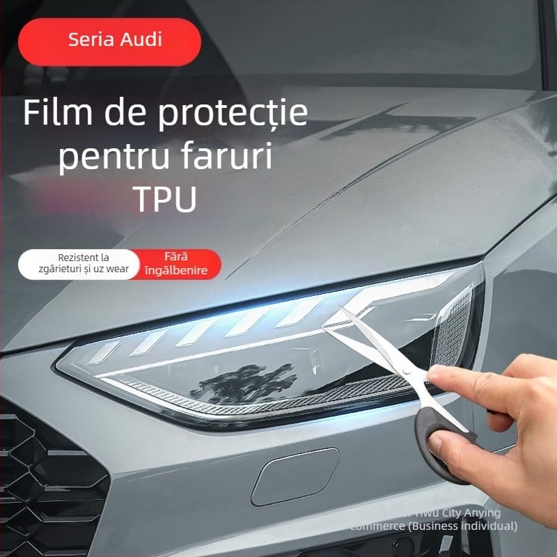 Film TPU pentru faruri Aodi A3/A4 S3/4 – auto-reparare, anti-zgârieturi și rezistent la uzură