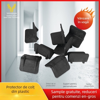 Protector de colț din plastic — Green deer, potrivit pentru protecția colțurilor mobilierului, ușilor din lemn, ramelor foto și obiectelor din lemn