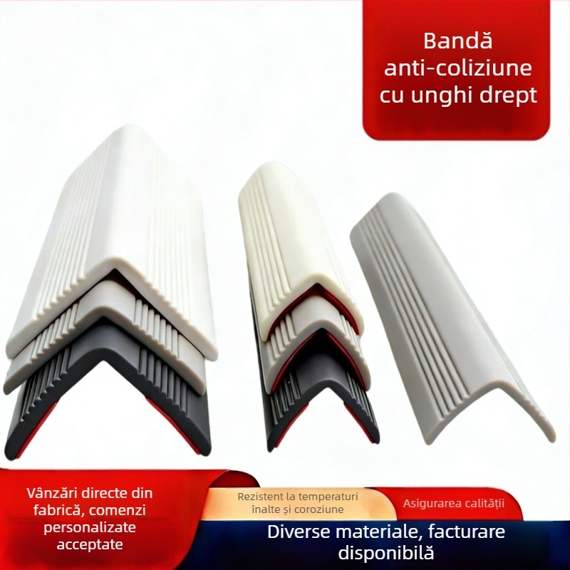 Bandă adezivă din PVC pentru protecția marginilor drepte ale scărilor și mobilierului