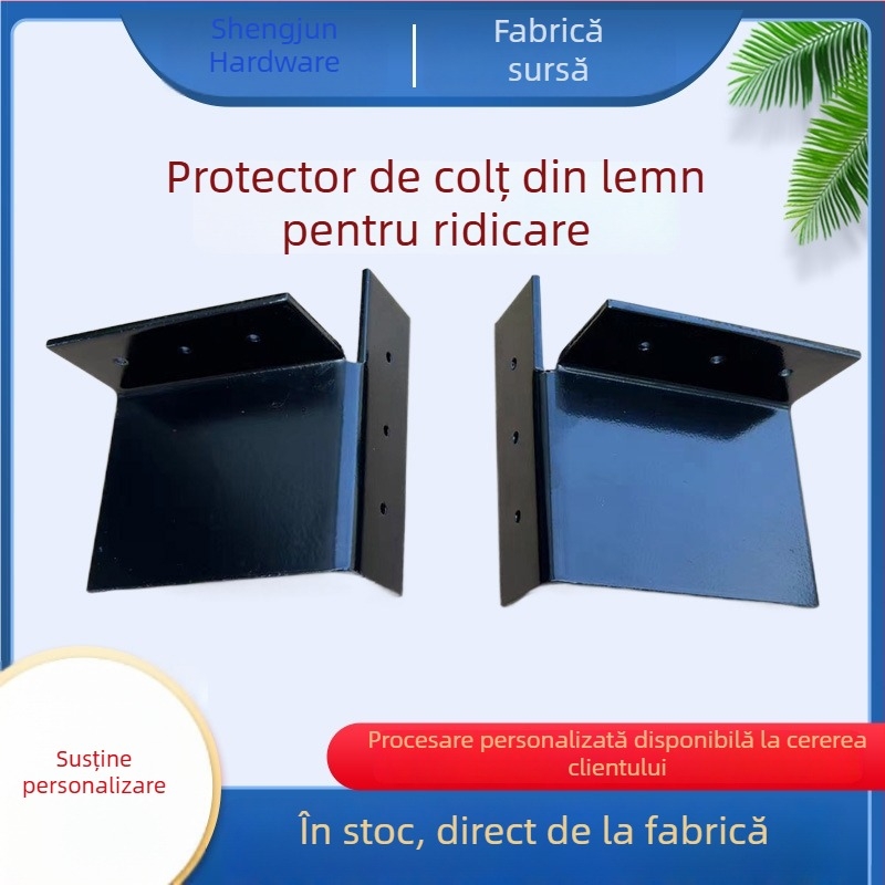 Protecție de colț pentru cutie din lemn, element de ridicare din fier, neimportat
