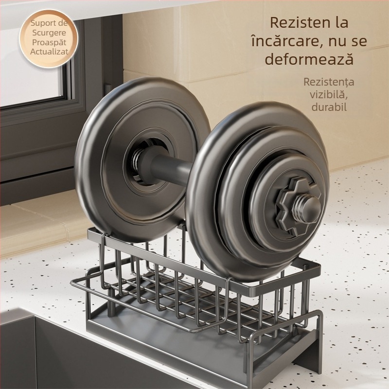 Kaihong organizator plastic pliabil, multifuncțional pentru perete, fără montaj, pentru chiuvetă