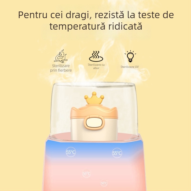 Cutie de depozitare pentru lapte praf pentru nou-născuți, portabilă, sigilată, cu design cu două compartimente, din plastic