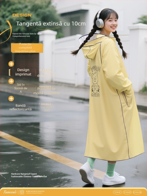 Poncho de ploaie pentru bicicletă, adulți, material PVC cu strat impermeabil PU, pentru o singură persoană