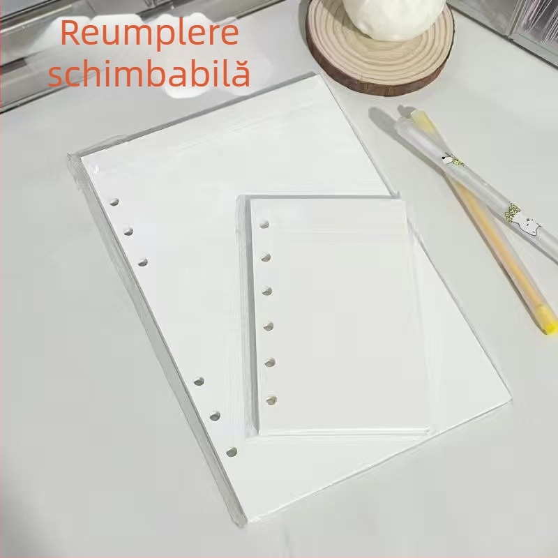 Carte acrilică cu foi detașabile, pagini centrale detașabile, 45 de foi, pagini interioare din hârtie de cupru, carte shaker transparent decorativă